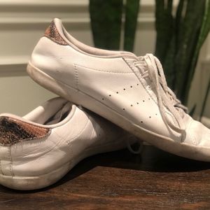 Adidas White Leather Sneakers